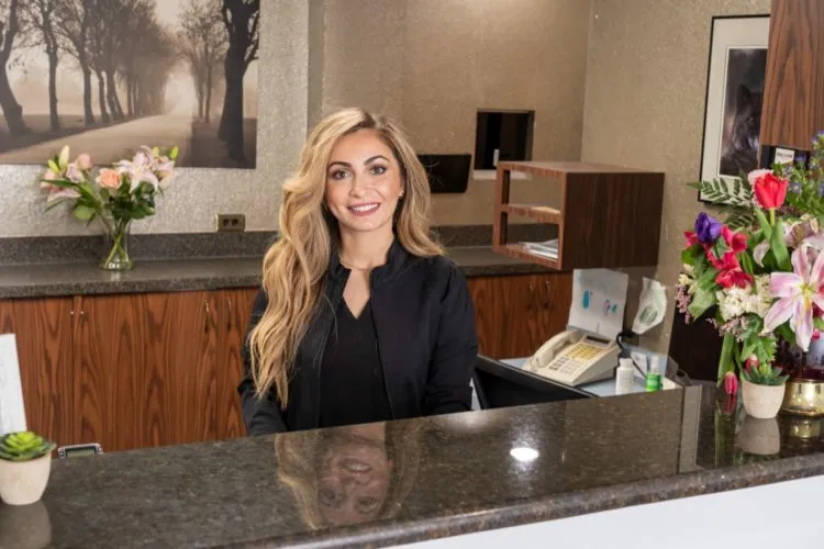 Receptionist and front desk